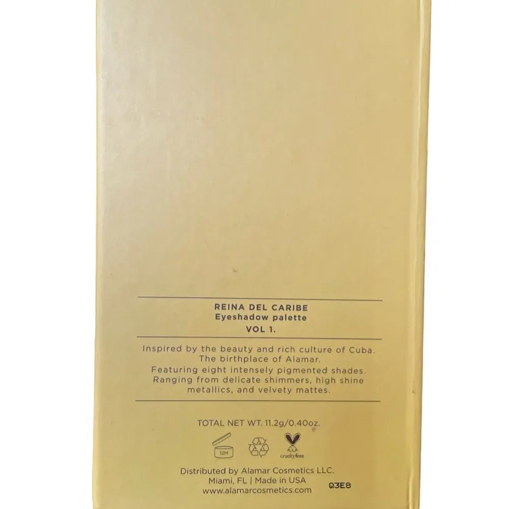 Alimar cosmetics REINA DEL CARIBE EYESHADOW PALETTE - VOLUME 1 •METALLIC & MATTE